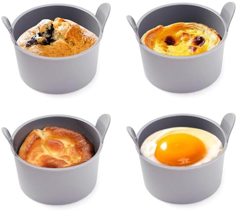 Hueveras De Silicona Para – Versátil Pocher Huevos, Eficiente, Easy to Install, De Huevos Molde Antiadherente Escalfado Cocina | Multiusos Outdoor Indoor Utility
