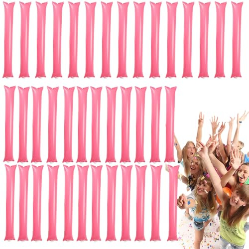 Palos de trueno que animan, palos de alegría inflables - Cheer up Toys Juego de 40 palitos de porristas,Palillo de animación para resistente al desgaste, hacedores de ruido, favores de, badajo de ale