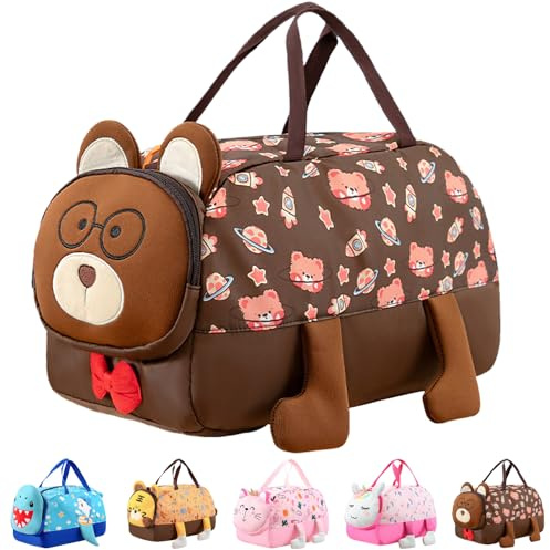 Bolsa de Viaje Niño, 21 L Grande Travel Bag Fin de Semana, Bolsa de Natación para Playa para Viajes Cortos, Deportes Actividades Físicas, Playas