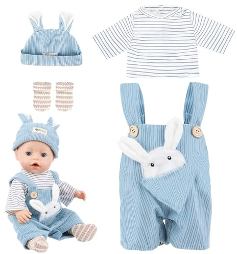 GXGM Set Di Vestiti Per Bambole 43 Cm, Bambola Non Inclusa, Regali Per Bambini E Bambine (Blu)