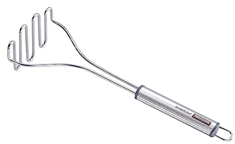 Tescoma 428284 Schiacciapatate, Acciaio Inossidabile, Grigio, 28x10.3x7.1 cm