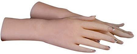 AFYH Modell Gliederpuppe Mannequin Hand, Handmodell Modelle mit Bones, die Flexible Drehung von Fingern/Handgelenken für künstlerische Darstellungen ermöglichen,C a Pair