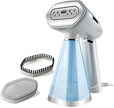 Piroscafo for Indumenti da casa Ferro da Stiro Portatile Pieghevole da Viaggio 110V 1600W Ferro da Stiro Portatile Adatto for Stiratura di Tessuti for Vestiti con Spazzola (Color : A, Size : JP)