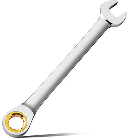 Prodkfe Combination Wrenches Combi Ratchet Wrench Open-Ended Ring Wrench Double End Spanner Double Ring Ratchet Spanners Set Wrench Ratchet Gear 16mm