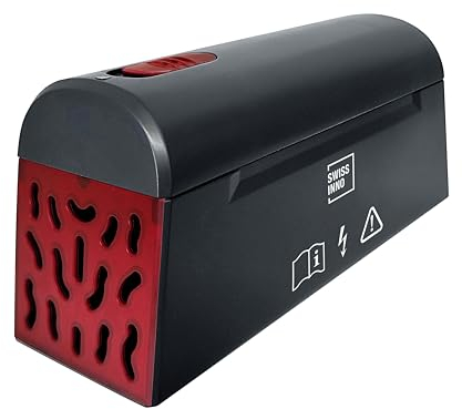 SWISSINNO Trappola Elettronica per Topi e Ratti SuperCat – Scossa Elettrica Immediata – Notifica Bluetooth – Design Svizzero – Produzione Europea – Robusta e Riutilizzabile