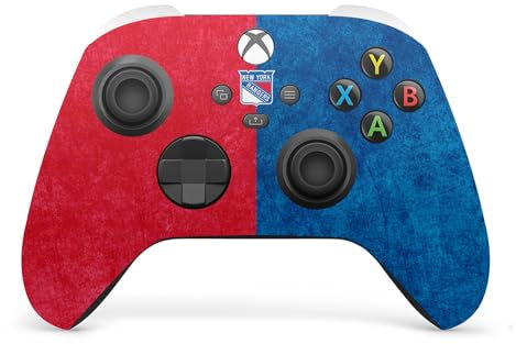 Head Case Designs Offizielle NHL Halb beunruhigt New York Rangers Vinyl Haut Gaming Aufkleber Abziehbild Abdeckung kompatibel mit Xbox Series X/S Controller