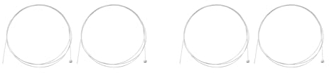Haopeuk 2X Fahrrad Bremse Kabel Schalthebel Kabel, 2 Meter Fahrrad Gang Schaltkabel Draht für Das Mountainbike, Fahrrad Bremse Kabel Set für Das Rennrad