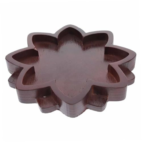 Ciieeo Plateau en Cristal Façonné pour Présentation De Bijoux Assiette De Rangement Décorative en Bois Accessoire pour La Maison