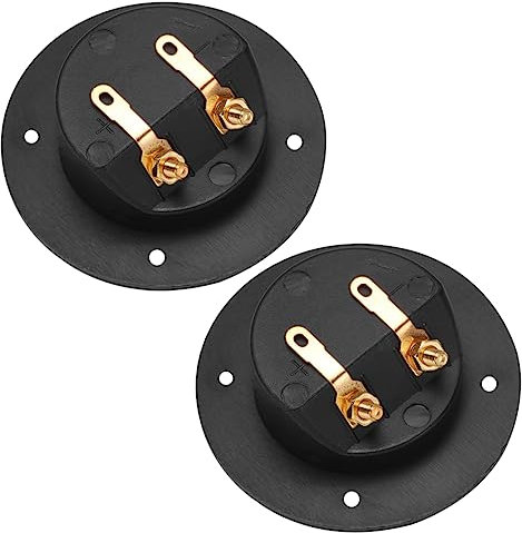 KICHOUSE 2pcs Speaker Binding Post Screw Cup Connectors for Car Stereo Diy Home Use Speaker Box Terminal for Sub Woofer Cables