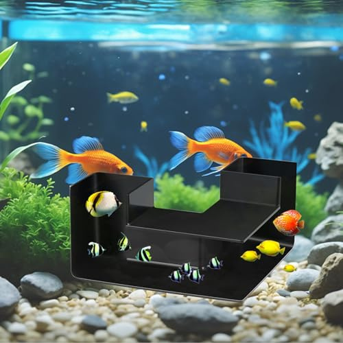 Bocguy Decorazione per acquario, decorazione in ceramica, decorazione per acquario, grotta decorativa, accessorio per serbatoio di pesce, decorazione grotta, gamberetti, decorazione per acquario,