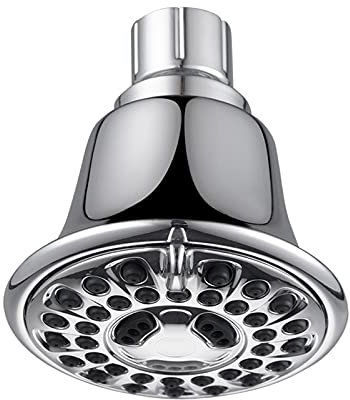 3,2 Zoll Regenduschkopf 3-stufiger Regenduschkopf Druckverstärkender Fester Duschkopf Silikondüsen Einfach zu reinigen und zu installieren Einstellbare Winkel C