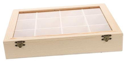 HOMOCONO Felsen Aufbewahrung sbox Becherhalter Untersetzer selbstklebende Bauchnabelaufkleber Holzsteine Mineralien Sammelbox Ausstellung der Steinsammlung Sammelvitrine