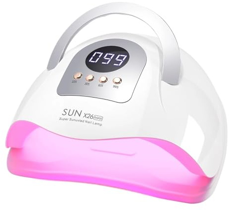 TIEOAXFT Sun X26 Max Sèche-Ongles 380 W Lampe UV LED for Ongles 81 LED Lampe de manucure à durcissement de Vernis Gel avec capteur Intelligent Automatique Nail Art