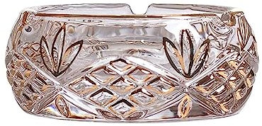 LUTFI Portacenere Posacenere in Vetro Vassoio for Cenere da Tavolo retrò Portacenere for Fumatori Vassoio for Cenere da Fumo da Tavolo for la Decorazione 'Home Office Ristorante Bar(S)