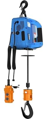 Palan électrique Portable treuil électrique télécommande sans fil petite grue décoration de la maison grue treuil de levage Portable pour tout-terrain(Combo100kg 25m)