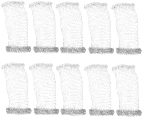ABOOFAN 10 pezzi Filtro Rete in Acciaio Trappola Lanugine Resistente per Tubo Scarico Filtro Antisabbia e Anticalcare Facile da Installare per Protezione Scarico Lavanderia