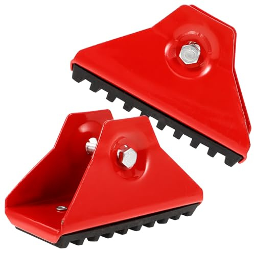 SEWOART Estabilizadores para Escalera 2 Piezas Fundas Protectores Antideslizantes para Patas de Escalera Almohadillas Reemplazables de Aleación de Aluminio y Caucho Domésticas Seguras