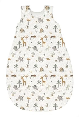 Tencel® Baby Schlafsack 3 TOG | ärmelloser Ganzjahresschlafsack | Kinderschlafsack hautfreundlich, atmungsaktiv, feuchtigkeitsregulierend | OEKO-TEX® zertifiziert | mitwachsend | 60 °C waschbar