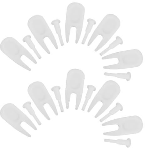 Cabilock 10 Ensembles Bouchon Gonflable pour Ballons de Yoga, Goupille de Butée et Extracteurs, Plastique Blanc, pour Balles et Canapés Gonflables, Compact à Glisser Un Paquet à Dos
