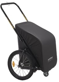 Donkey Classic schwarz - Anhänger für`s Fahrrad (Stauraum: 65 Liter / Gewicht: 10,5 kg / Zuladung: 40 kg) von Winther / OHNE Kupplung