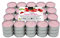 Lumar Aromatic Tealight Set di 60 Candele profumate, lumini aromatiche Fragranza fragole con panna