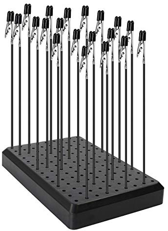 Evemodel GJJC09B 1pcs Painting Stand Base 9 * 14 holes and 20pcs Alligator Clips Set Modeling Tools New