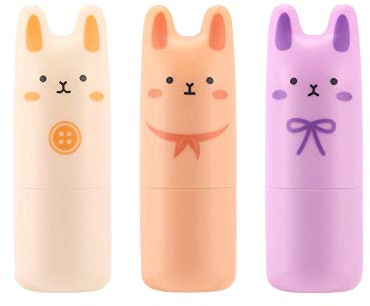 TONYMOLY Pocket Bunny Perfume Bar Stick Set for Women - Long-Lasting Solid Fragrance Balm - Travel Size 3-Pack, Cute K-Beauty Gift, Easter Basket Stuffer