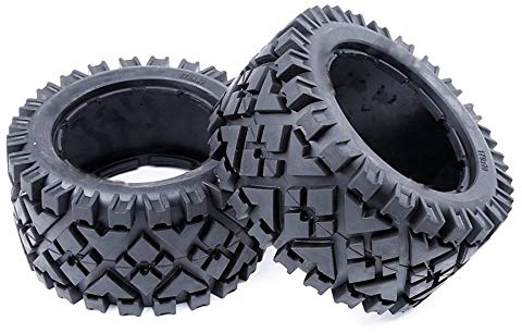 Katigan Rc Car All Terrain Rear Tires Skin Without Inner Foam for 1: 5 Scale HPI RACING Baja 5B 5T 5SC LOSI TDBX Spare Parts