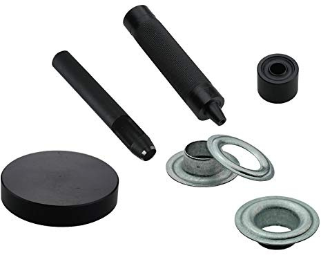Set + 100 Stück DIN Ösen nach 7332, in Ø 10mm - 16mm wählbar, Edelstahl, Messing oder Stahl (Stahl verzinkt, 10 mm)