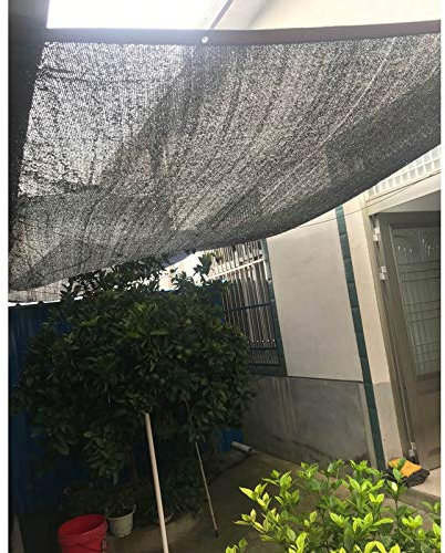 DLLY Rete Ombreggiante per Piante, Rete Frangivento Multifunzione, Telone PE, Telo Ombra Resistente Strappo, Usato per Serra, Giardino, Rete Ombreggiante Cortile, Nero,9x16m(30 * 52ft)