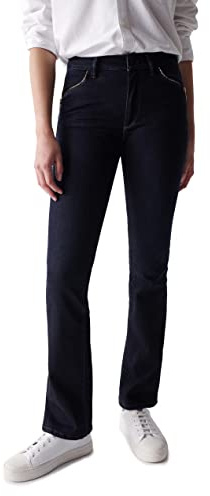 Salsa Jean bootcut Destiny Push Up avec détails sur les poches, bleu, 54