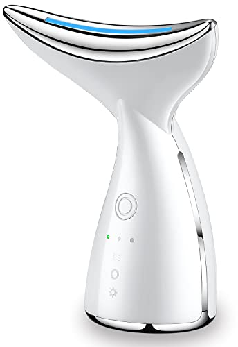 CooBES Vibration Heating Beauty Device,Face and Neck Massager Electric, Microcurrent Face Massager, Anti-Wrinkle Face Lift Skincare Tools,3 Modes, Mothers Day Gifts for Women.