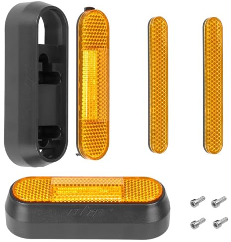 aibiku Scooter Rad Seitenabdeckung mit Reflektor, Reflektierende Seitenabdeckung für Ninebot Max G30D 2/G30/G30E/G30LP Serie, Zubehör für Ninebot Max G30 Scooter