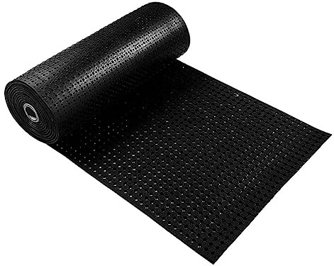 HPFloor Gummimatte Meterware - Gummiläufer in vielen Strukturen - Antirutschmatte - Bodenmatte - Tränenblech - Bodenbelag (10mm, 91x500cm)