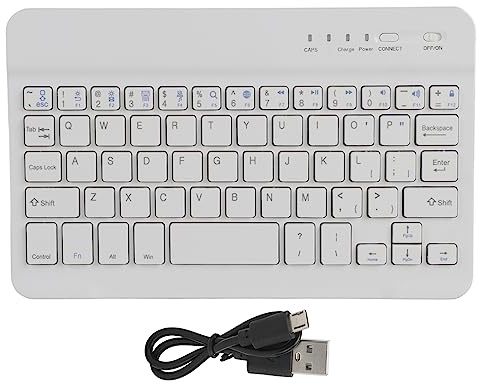 Leapiture Mini Teclado Bluetooth, Teclado Inalámbrico Portátil, 59 Teclas, Tableta, Teclado De Ordenador para Pad Phone 7in HB028