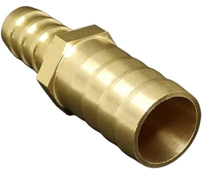 Conector de Manguera Recta de latón, Junta Reductora de púas Iguales, Adaptador de Conector acoplador de púas de Cobre y Gas de 4/6/8/10/12/14/19/25mm (Size : 16mm-25mm)