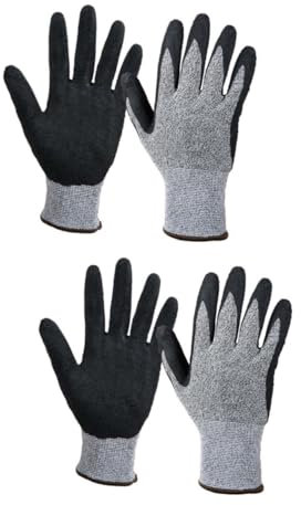 Uonlytech 2 Paar Gartenhandschuhe Schnittfestes Material Arbeitshandschuhe Zum Mandolinenschneiden Holzschnitzen Sicherheitshandschuhe