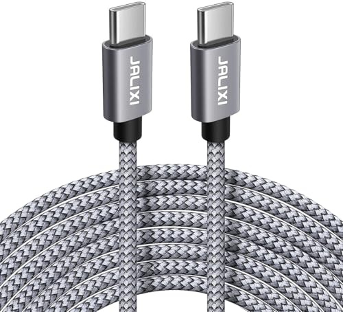 JALIXI USB C to USB C 3M Cable, Long PS5 Slim Controller Charger Lead Fast Charge for Samsung S25 Ultra A16 A26 A36 A56, for Playstation 5 Pro, for Macbook Air/Pro, 60W PD, Nylon