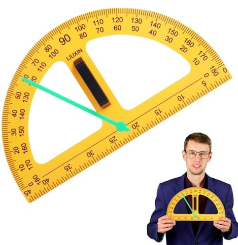 Großer Klassenzimmer-Winkelmesser, großer Lehr-Winkelmesser, multifunktionales Mathematikunterricht, Ingenieur-Kompass-Winkelmesser, großes digitales Design