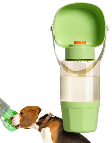 Vasos para beber al aire libre para gatos, botella de agua alimentable, dispensador de agua de alimentos secos para perros, para caminar, acampar, hogar, senderismo