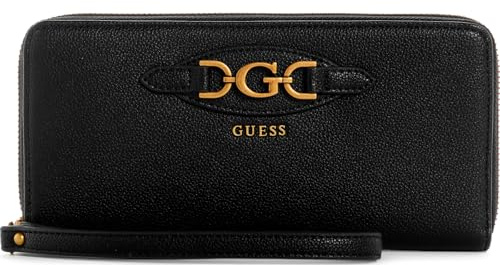 GUESS Malva Slg Damen-Geldbörse, mit Reißverschluss, groß, Schwarz, One Size, Malva Slg Large Zip Around