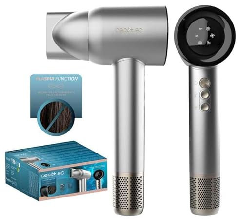 Cecotec Haartrockner IoniCare RockStar Nano IonTech Aluminum, Haartrockner mit Plasma, 110.000 U/min, Display, intelligente Temperaturkontrolle, 3 Temperaturstufen, Memory-Funktion