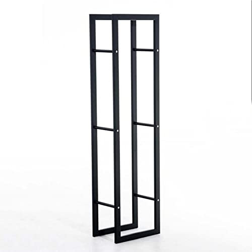 Portalegna da ardere per camino, resistente, per pali di legna da interni ed esterni, in ferro battuto, altezza 130 cm