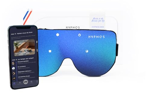 Dreaminzzz HYPNOS – Máscara conectada – Te ayuda a dormir mejor, mejorar tu sueño y disminuir el estrés (azul ligero MAX)