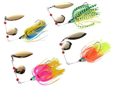 Sosoport 19 G Quastengeräusch-angelköder-Set 4 Farben Wiederverwendbare Angelköder Ideal Für Anfänger Und Angler