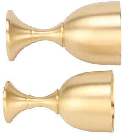 KIMISS Calice Vintage en Laiton Gobelet, Finition en or de Petits Verres à Vin Gobelet, H Gobelet de Table en or pour le Mariage de la Fête