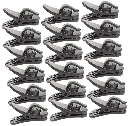 Clips de Fixation pour Microphone Micro-cravate 20 Pièces Noir