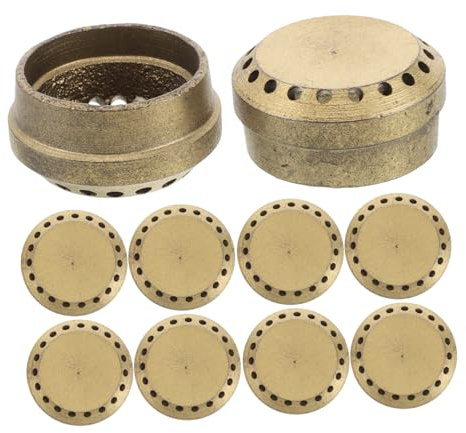 iplusmile 10pezzi Copertura per Fornello Gas da Campeggio Copertura per Braciere Accessori per Stufa Portatile per Bruciatori Adattatore per Propano Piccolo per Fornello Gas e Cottura Precis | Fornello Portatile e Fornello a Gas, Uso Camping e Outdoor, Sostituzione Facile, Fiamma Stabile