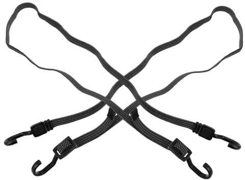 WEKADRIN 2piezas Correas Elásticas De Carga con Gancho Hebillas Retráctiles para Barcos y Bicicletas Cuerdas Elásticas Planas De Fijación para Equipaje y Exteriores