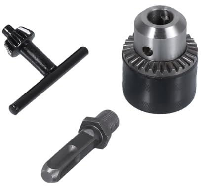 SEWACC 3pcs High Steel Drill Chuck Keyless Adapter Converter for Impact Driver and Power Drill DIY Tool Accessories